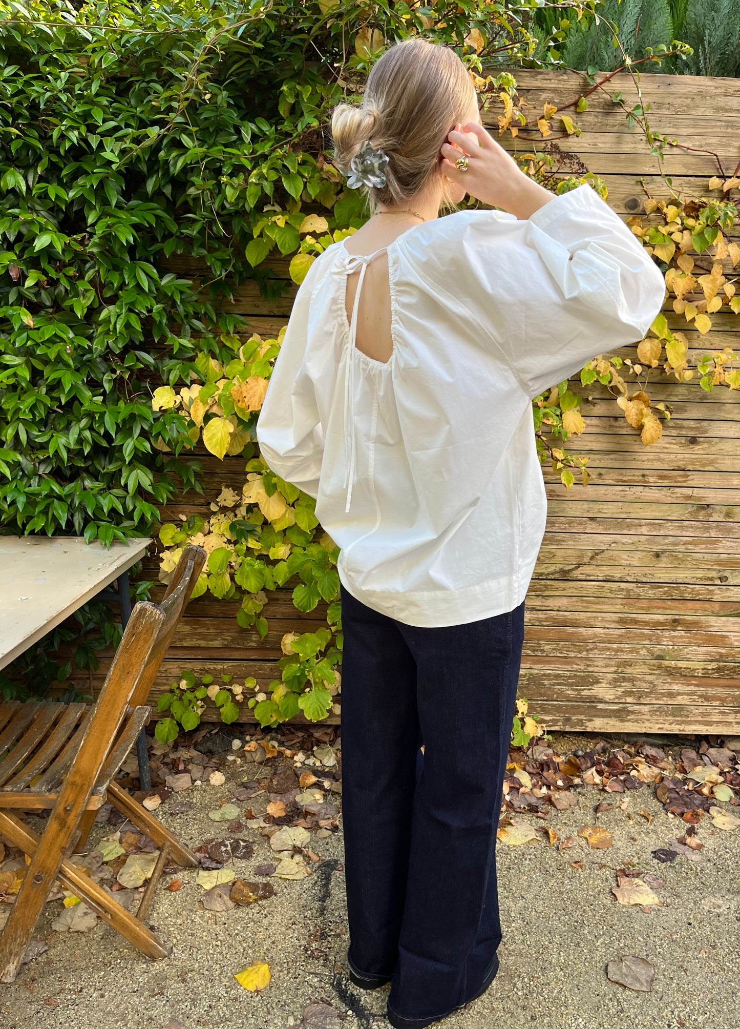 Bobbie cut-out blouse