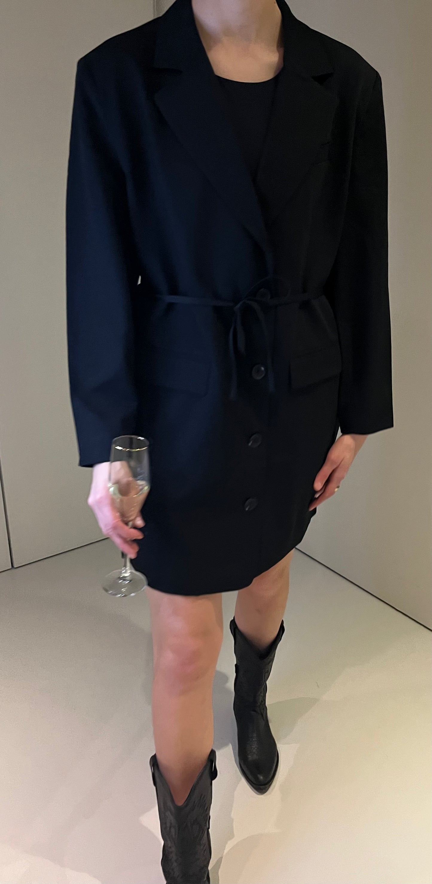 Julia blazer black dress