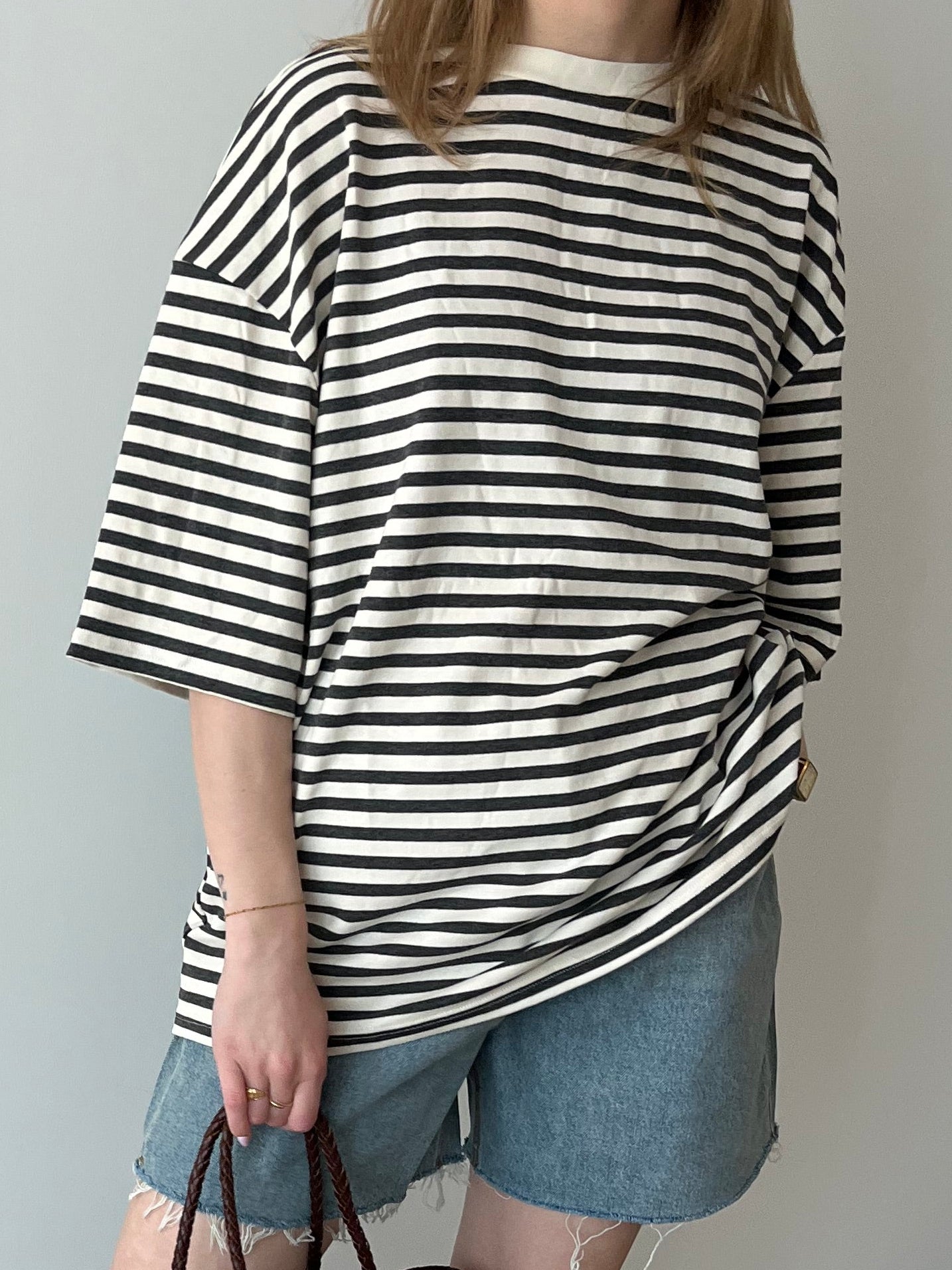 Sage striped T-shirt