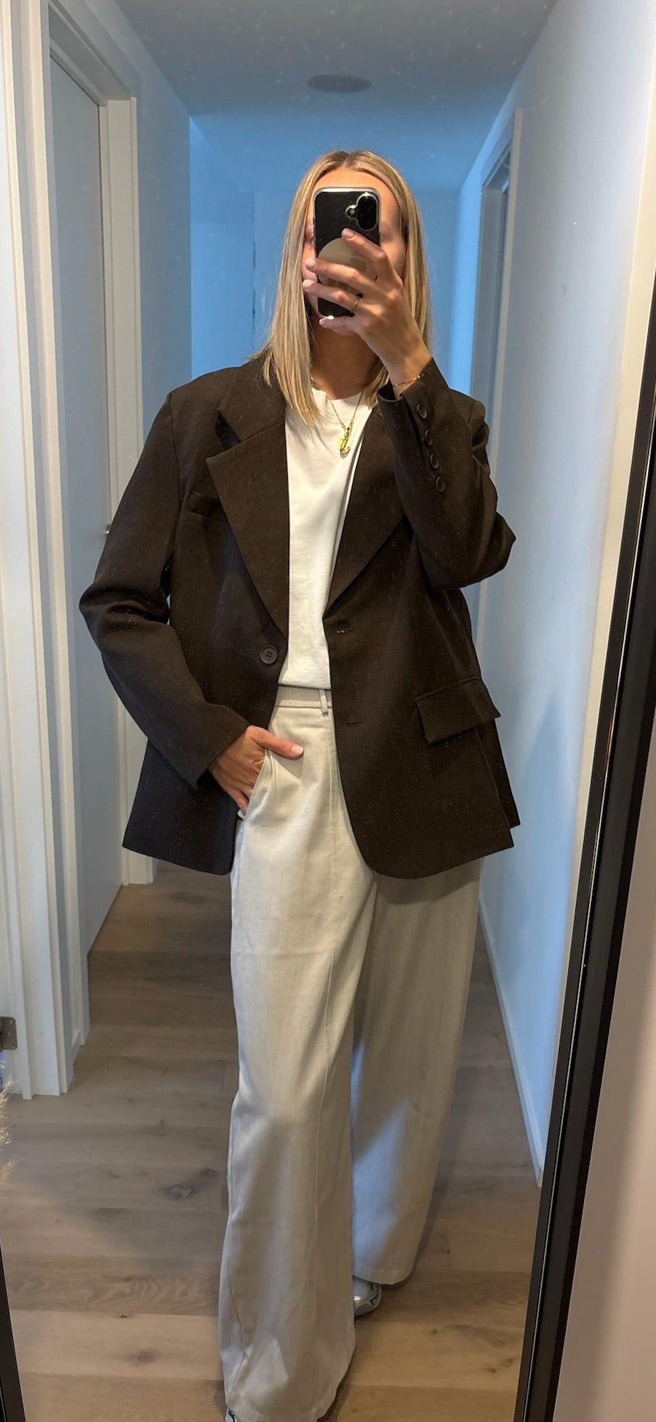 Oversized blazer chocolate