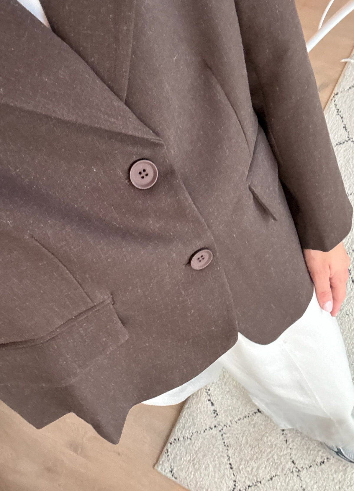 Oversized blazer chocolate