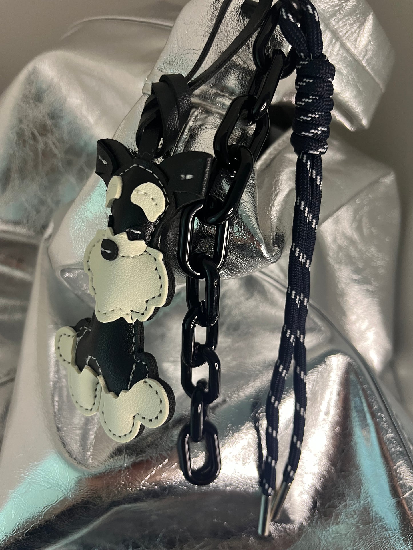 Pendant for bag - black Schnauzer