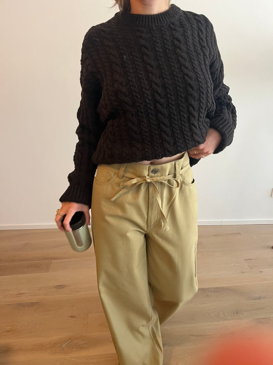 Hanna brown knitwear