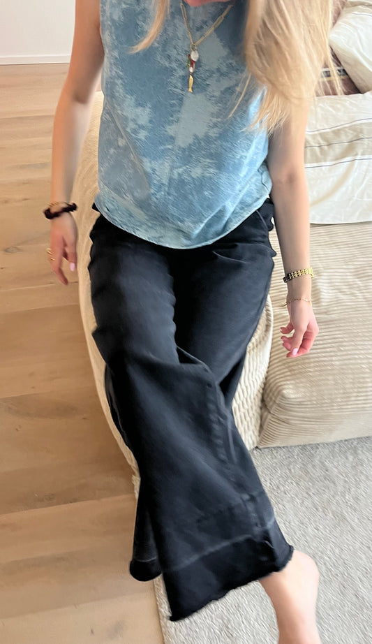 Bente black denim pants