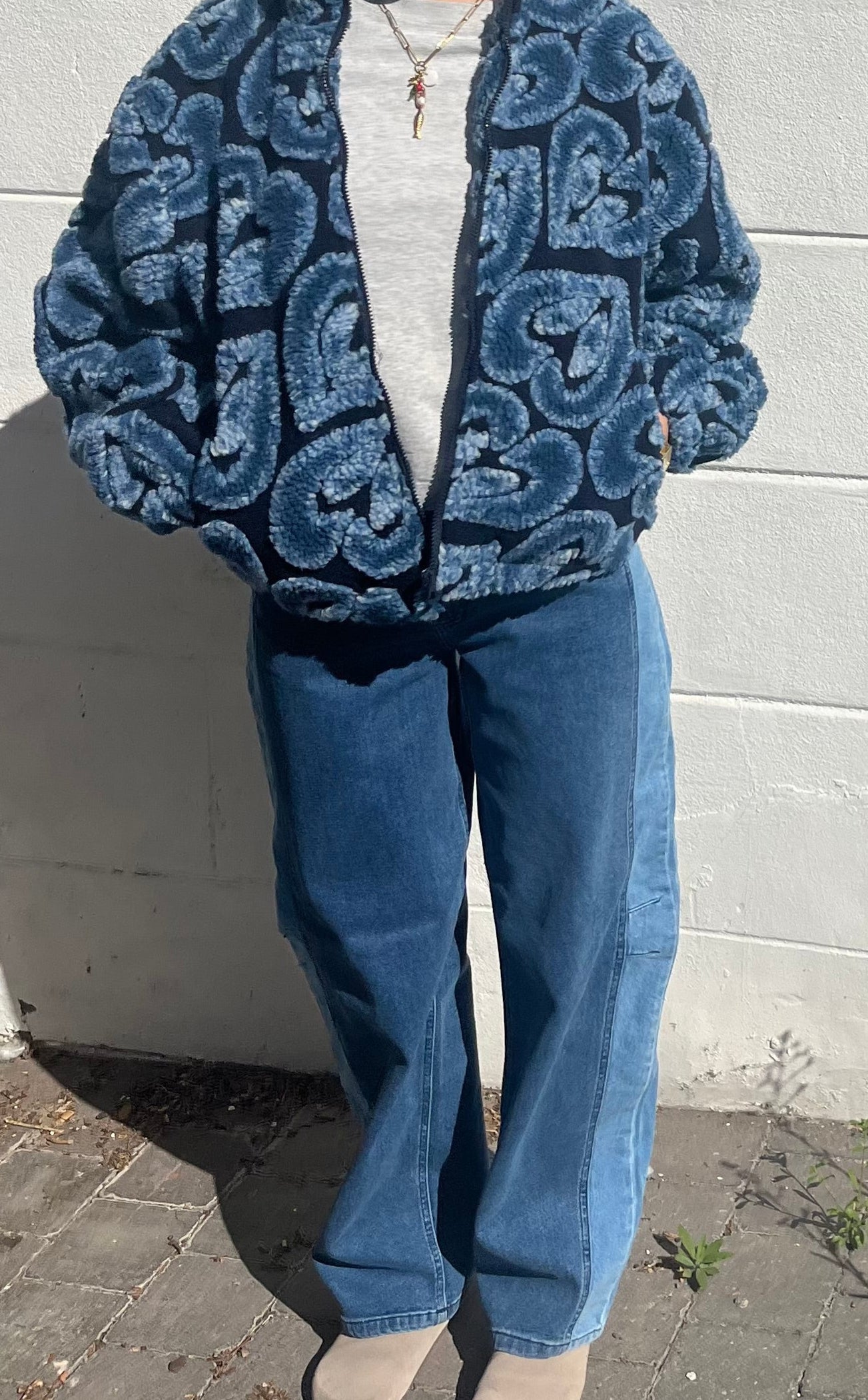 Ayla denim pants two tones