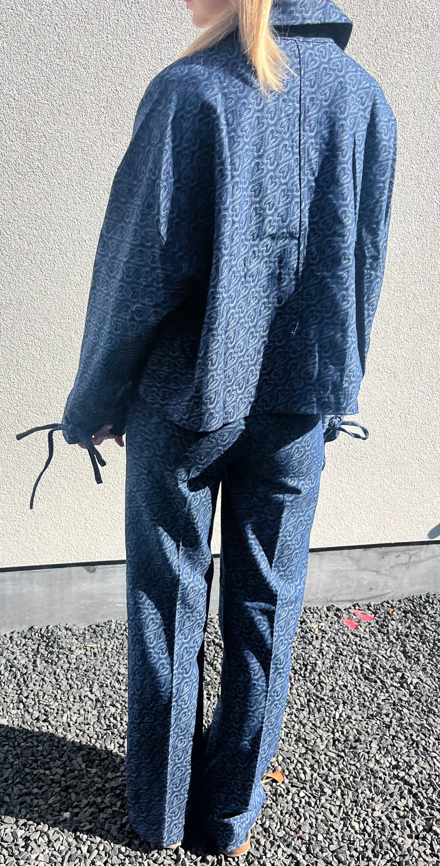 Leila denim jacket heart