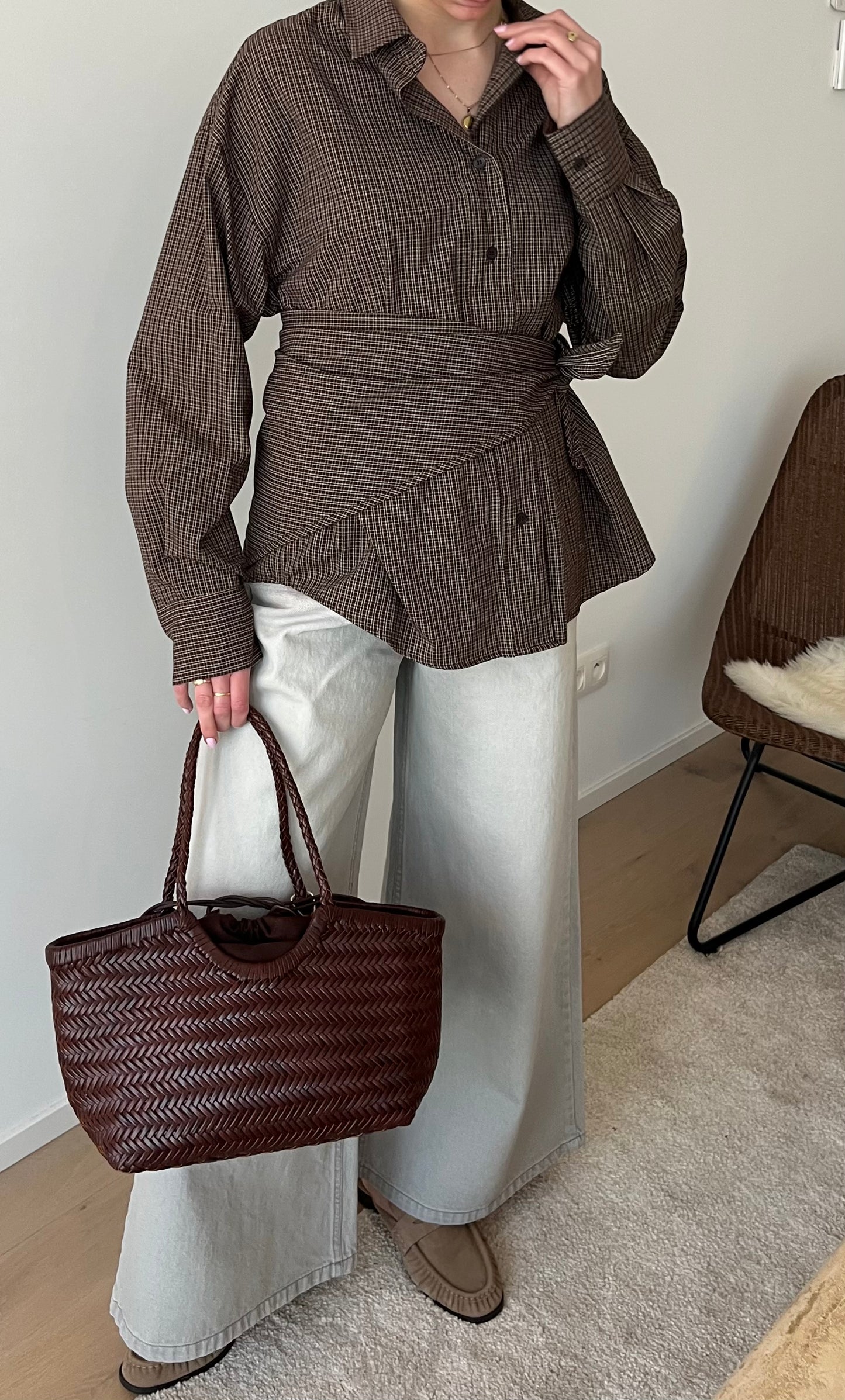 Cleo shirt dark brown