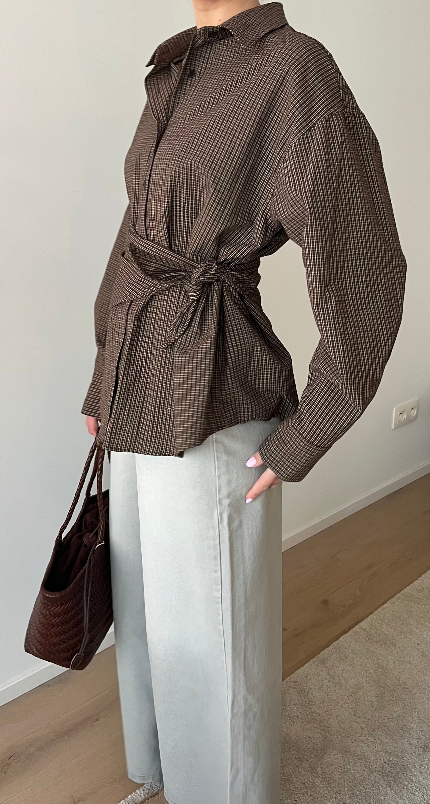 Cleo shirt dark brown