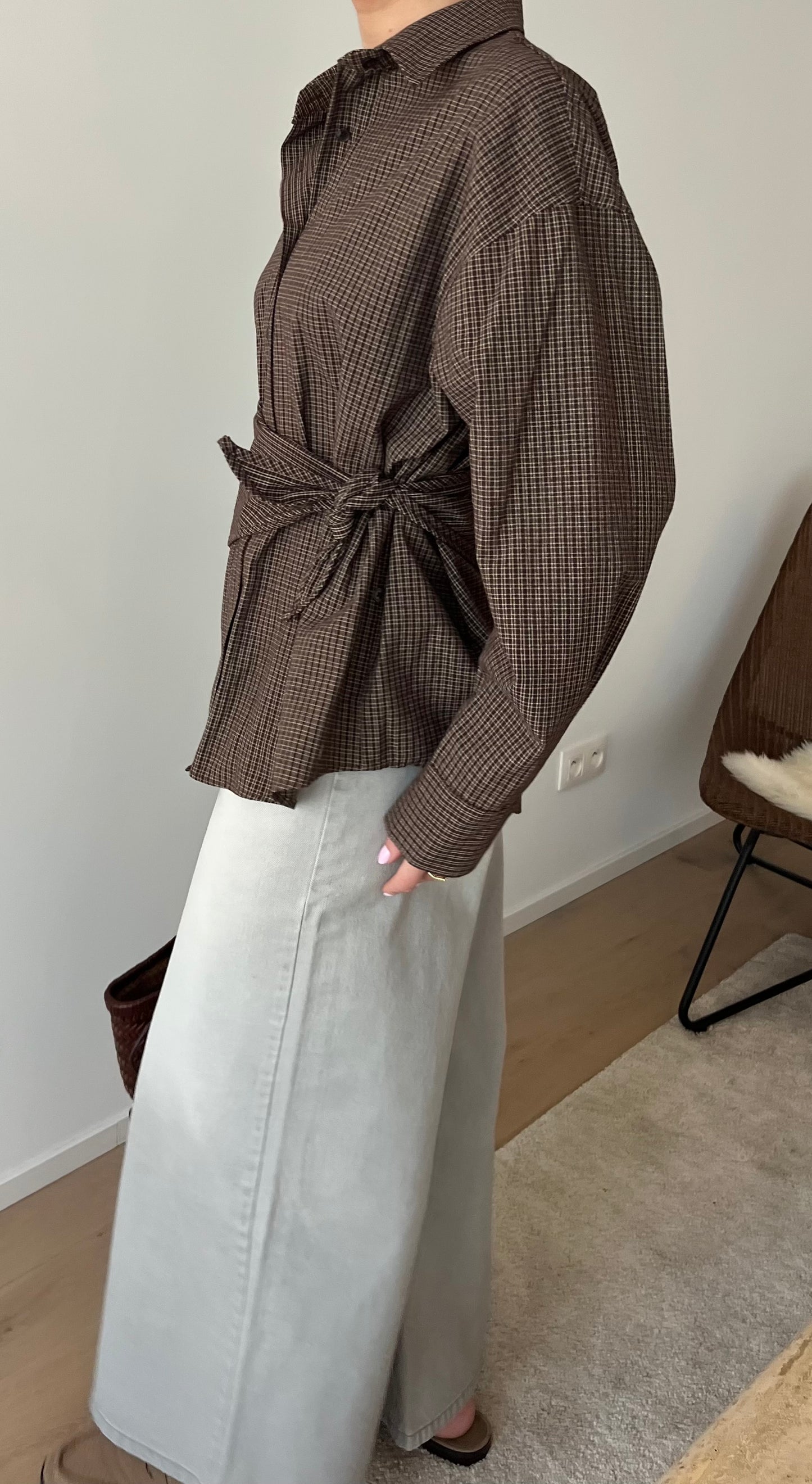Cleo shirt dark brown