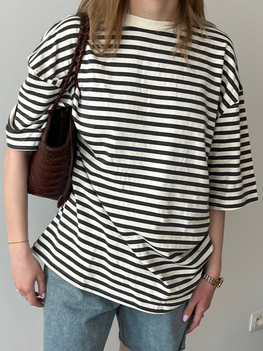 Sage striped T-shirt